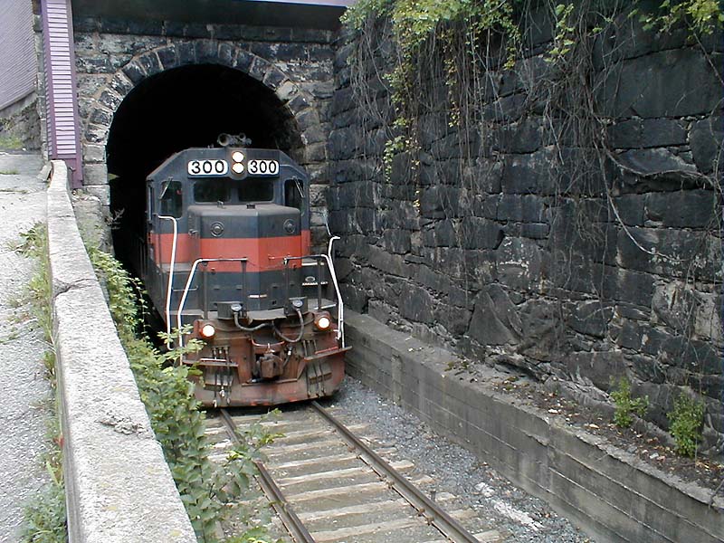 Pulling Out at Bellows Falls