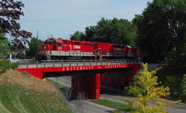 RJ Corman Z544 crossing Brandeis Ave in Louisville