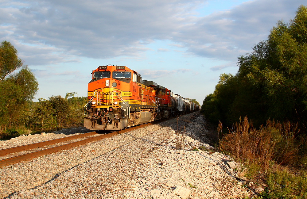 Short Train at Sunset