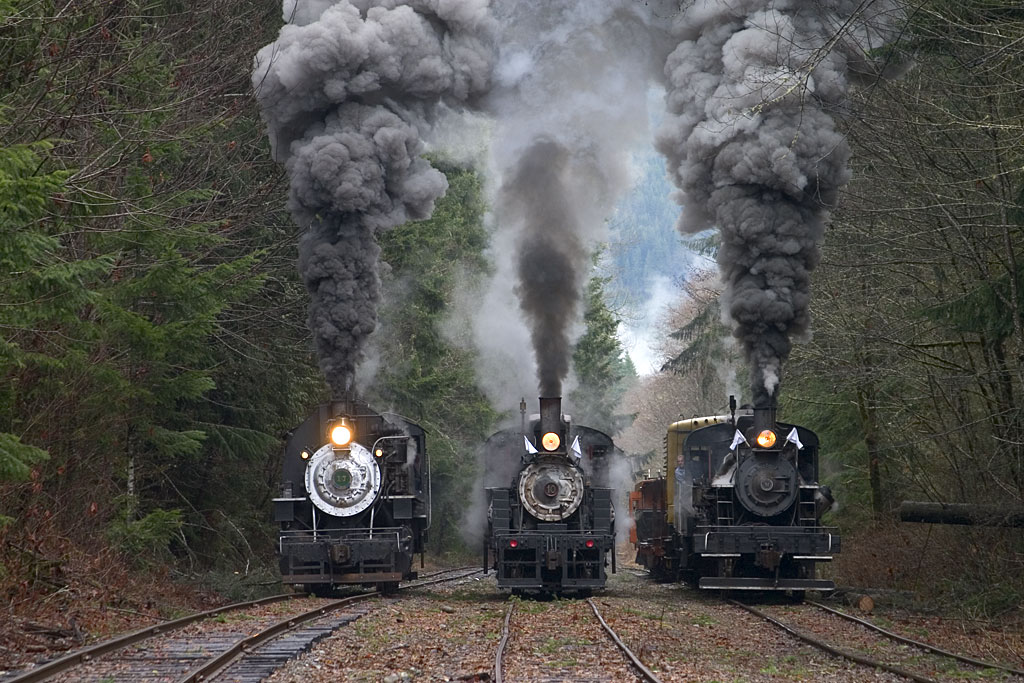 Shortline Steam Times Three