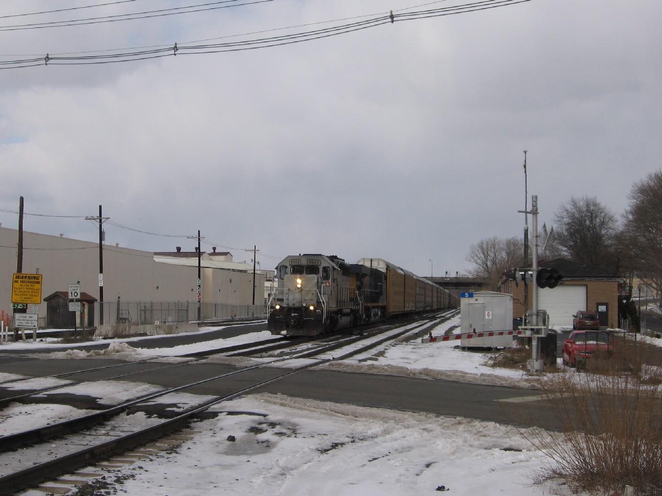 Southbound Autoracks