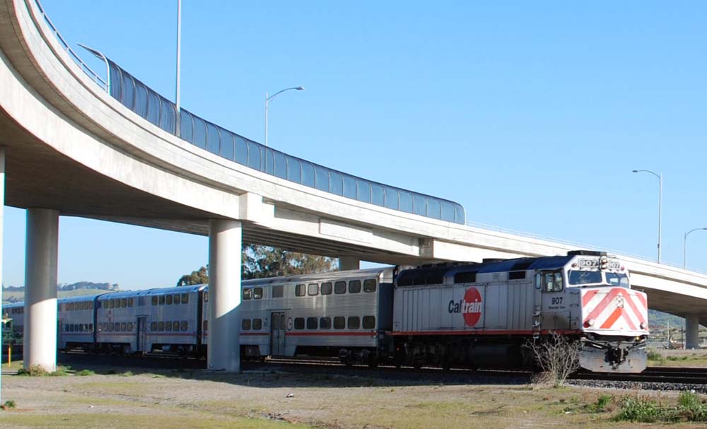 Southbound CalTrain Express
