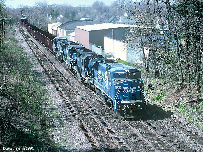 Southbound Conrail BUPI-9X