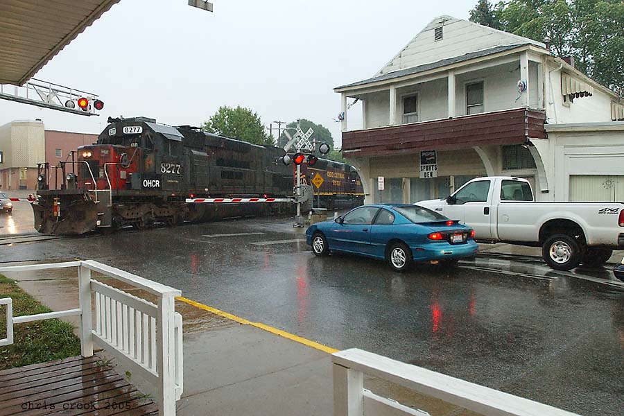Southbound in the rain