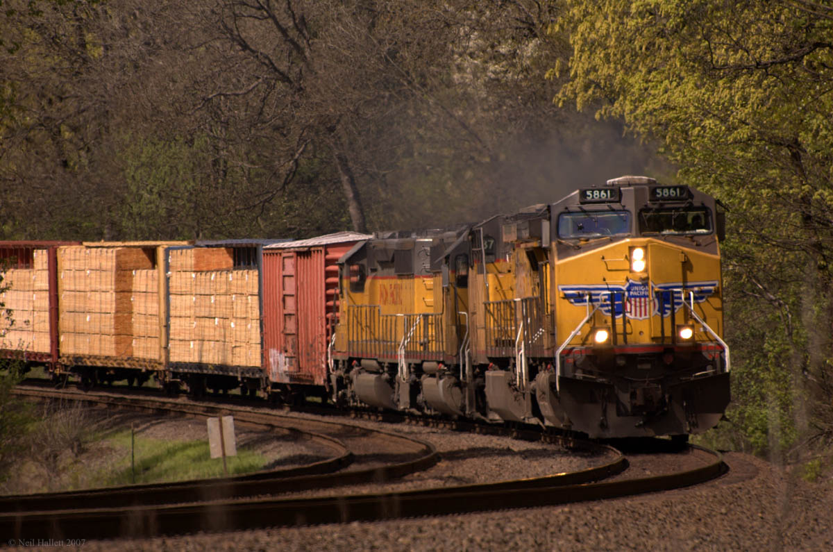 Southbound manifest at Ridgefield.