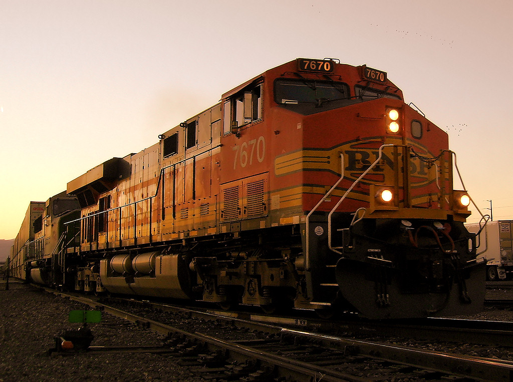 Stack Train At Dusk