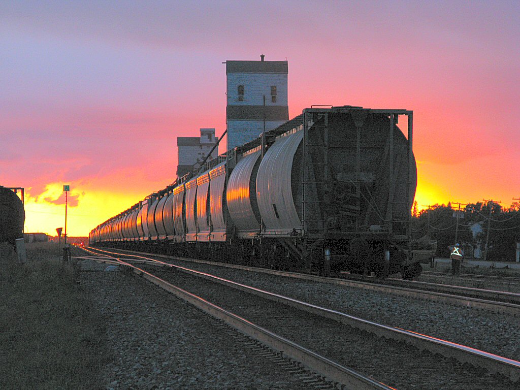 Sun Set Hopper Cars