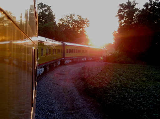 Sunset from the Train