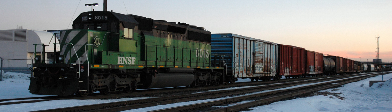 Sunset With an Old SD40-2