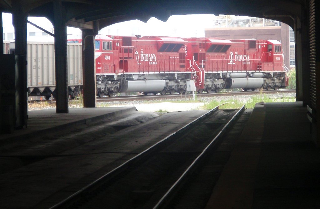 The Indiana Railroad Clears the Amtrak Station In Indianapolis