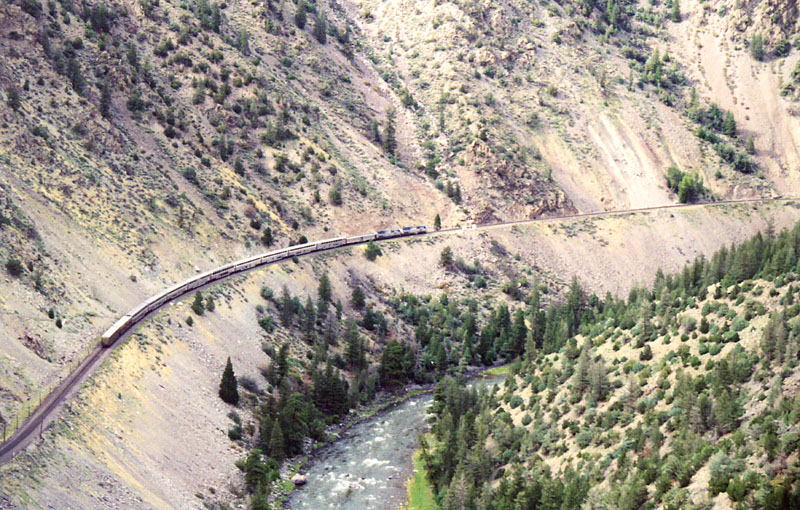 Through Gore Canyon...
