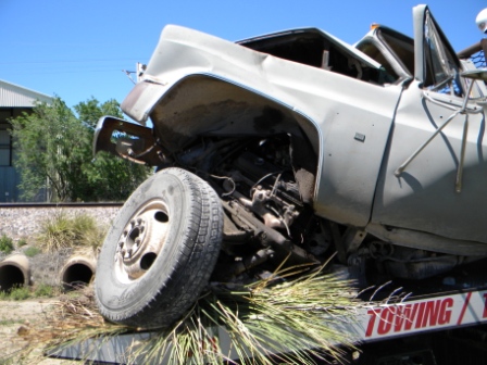 Union Pacific train hits Truck