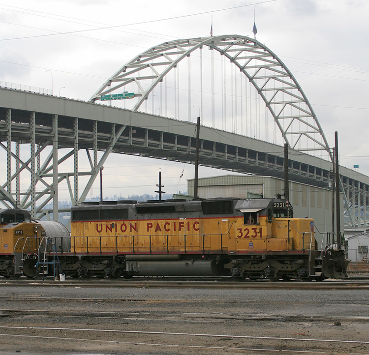 UP 3231 and Bridge