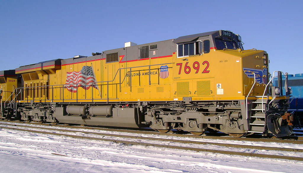 UP 7692 at La Salle, Colorado