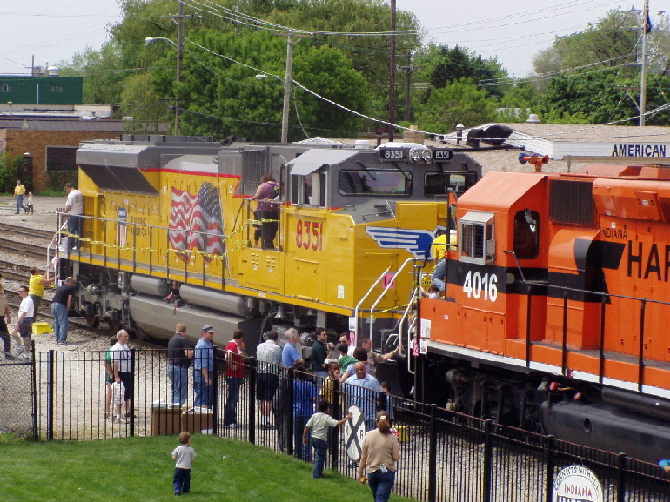UP 8351 sits on display