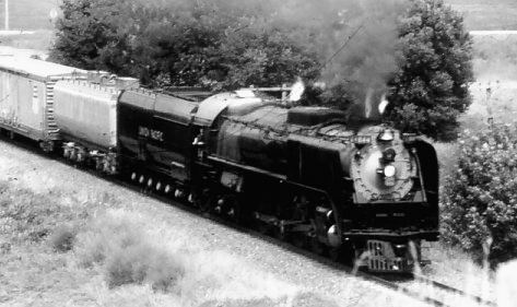 UP 844 in B&W