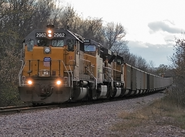 UP coal train at Racine