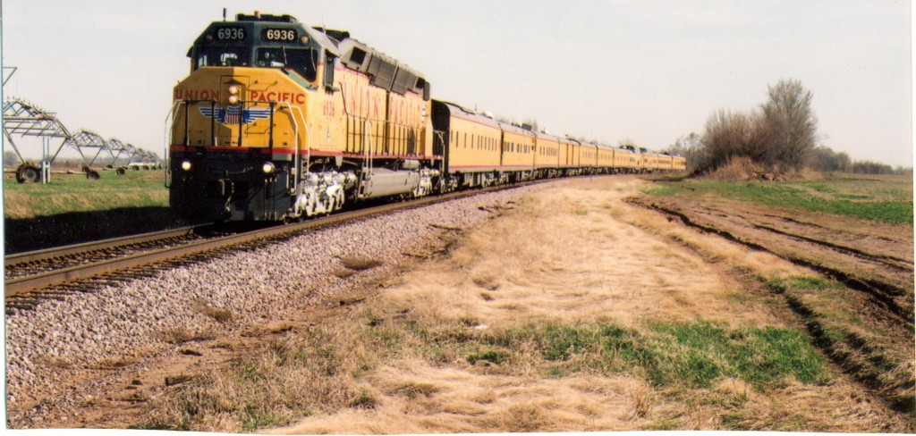 UP Inspection train  Southy Pekin Il