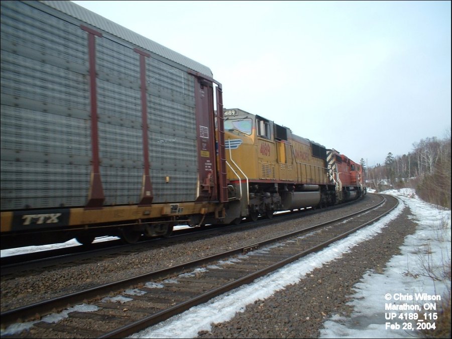 UP SD70M 4189