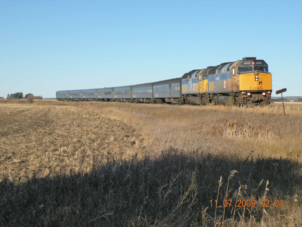 Via Approching Grandview, MB.