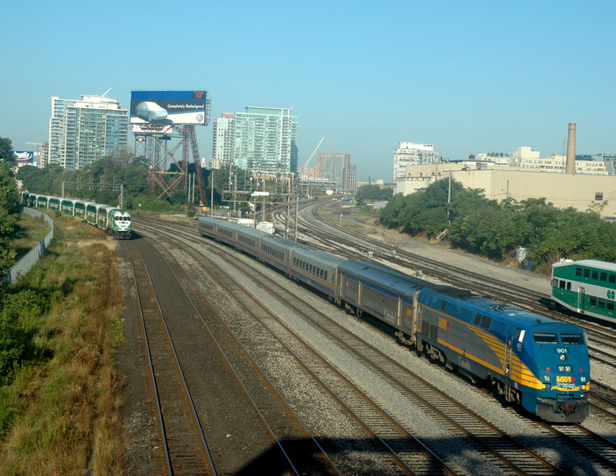 VIA Rail and GO in Toronto