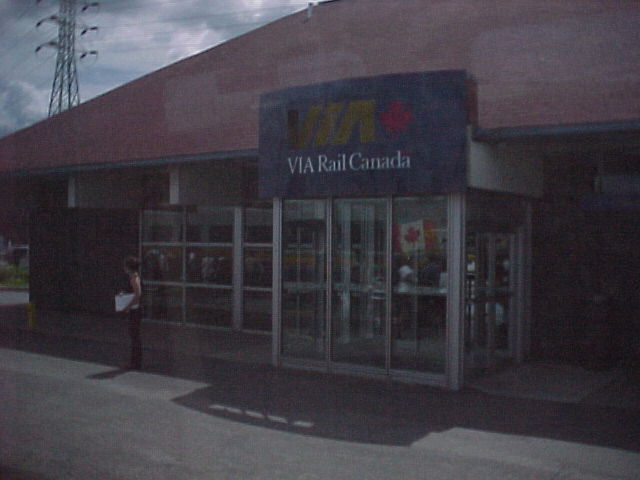 Via Rail train @ Dorval station