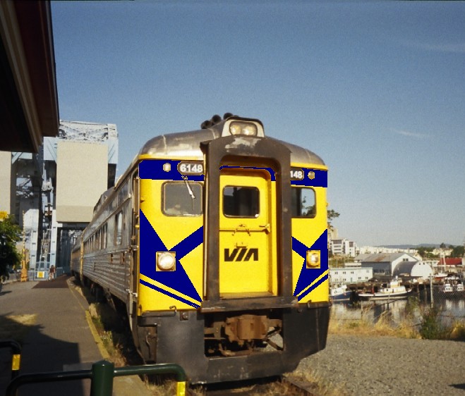 VIA's new CP Rail inspired paint
