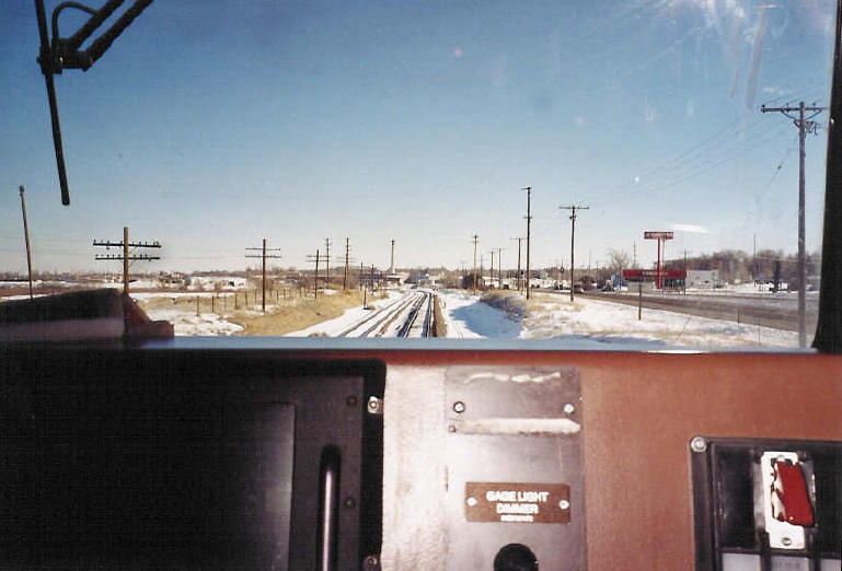View out of a Dash 9