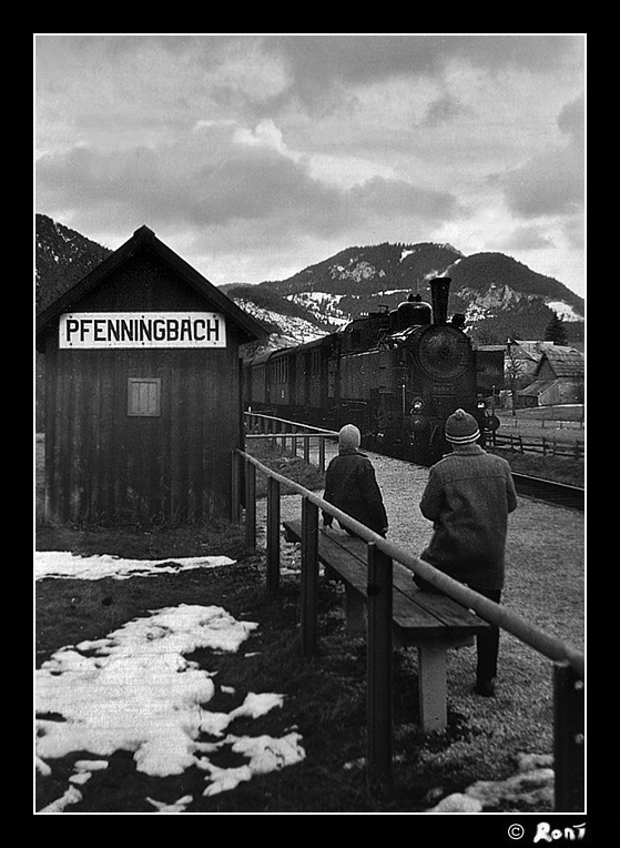 Waiting for the Steam Local, 1959