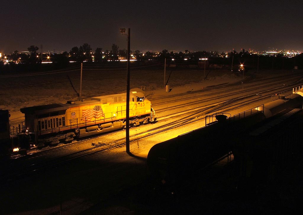 West Colton at night
