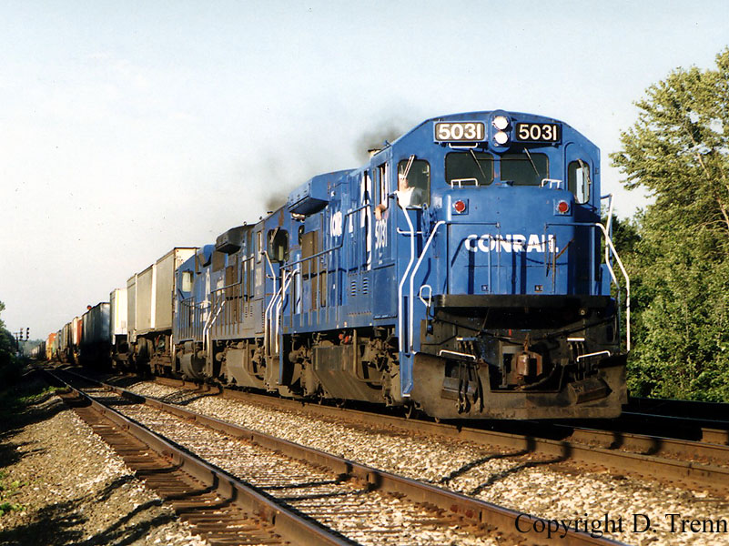 Westbound Conrail TV-train