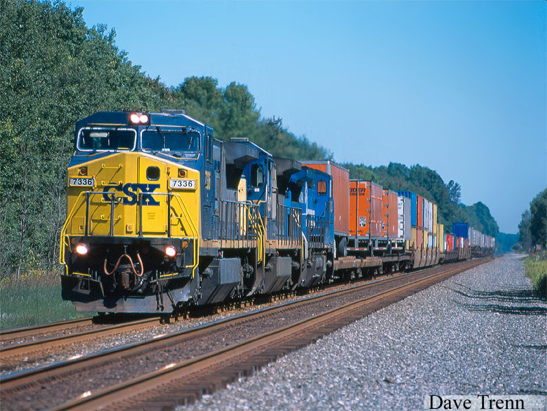 Westbound CSX Intermodal Train