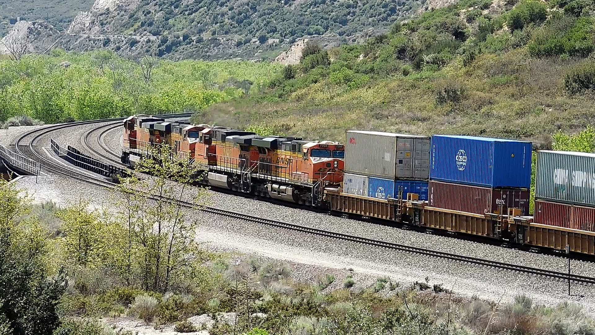 westbound double stack