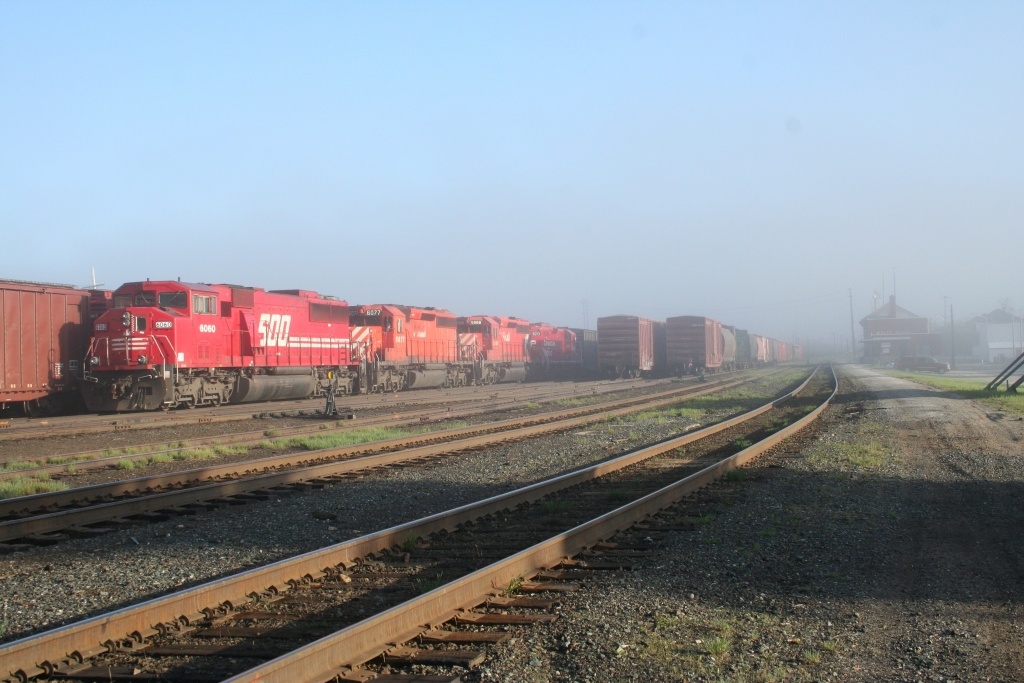 Westbound Freight at White River, Ontario