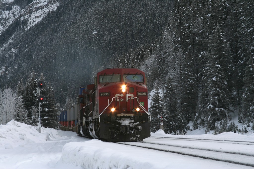 Westbound Intermodal descending Field Hil into Field