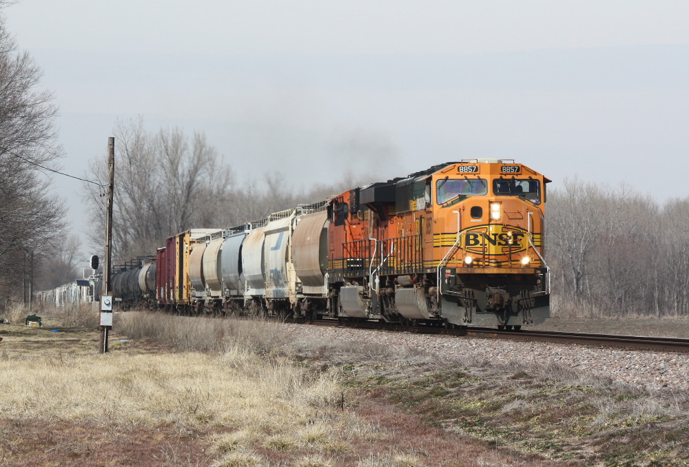 Westbound Mixed Freight at Clarksville, MO