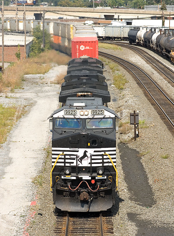 Westbound NS Stack train