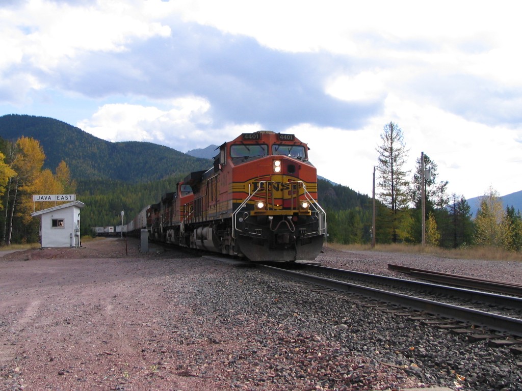Westbound TOFC at Java East
