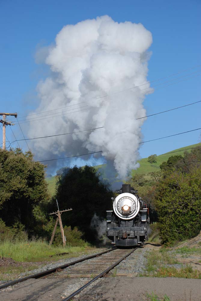 White Plume of an SP Steamer