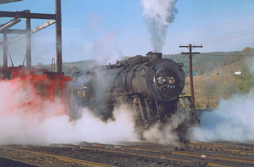 WMSR 734 at Ridgley, WV