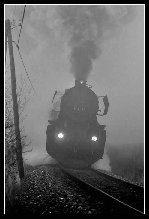 Working up the Foggy Grade