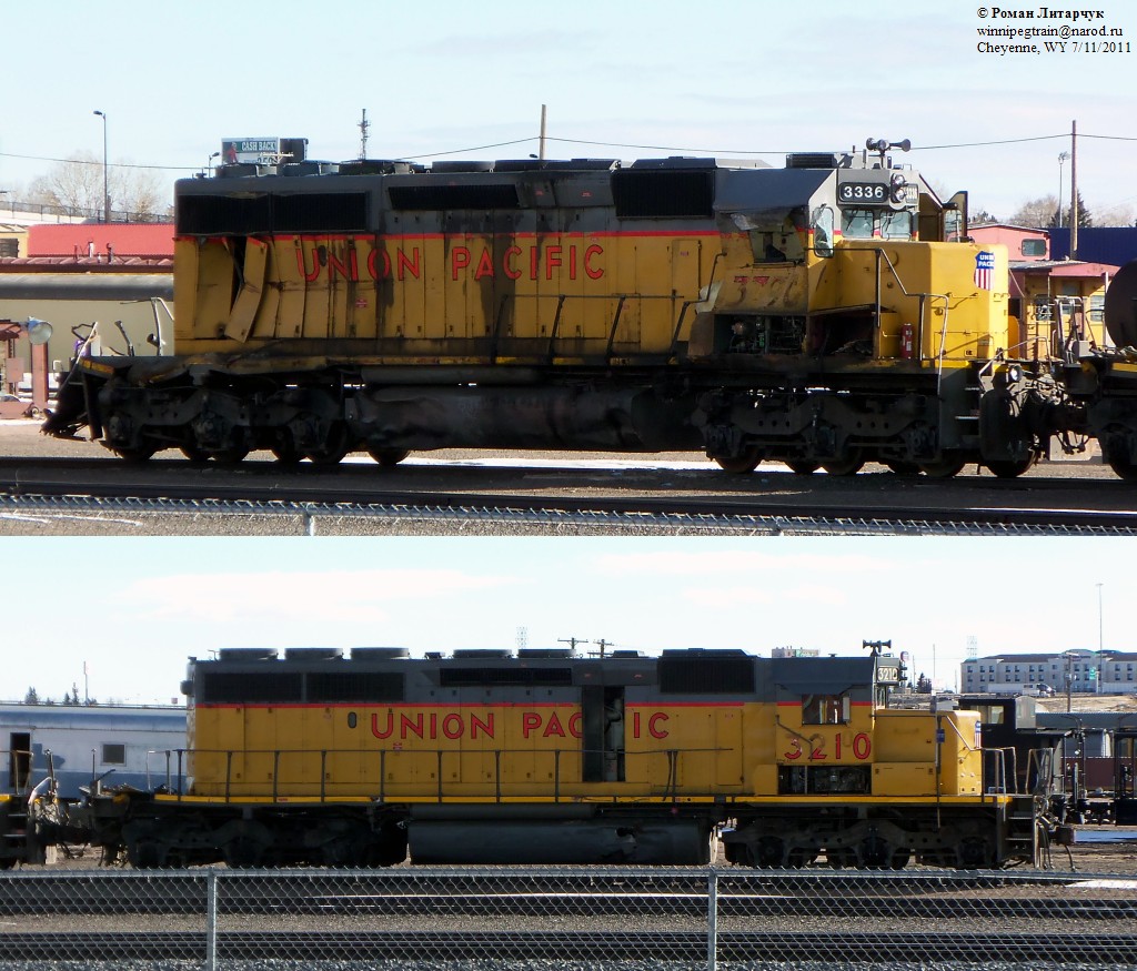 Wrecked UP SD40-2s