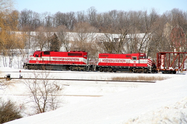 WSOR Train at Ackerville, WI